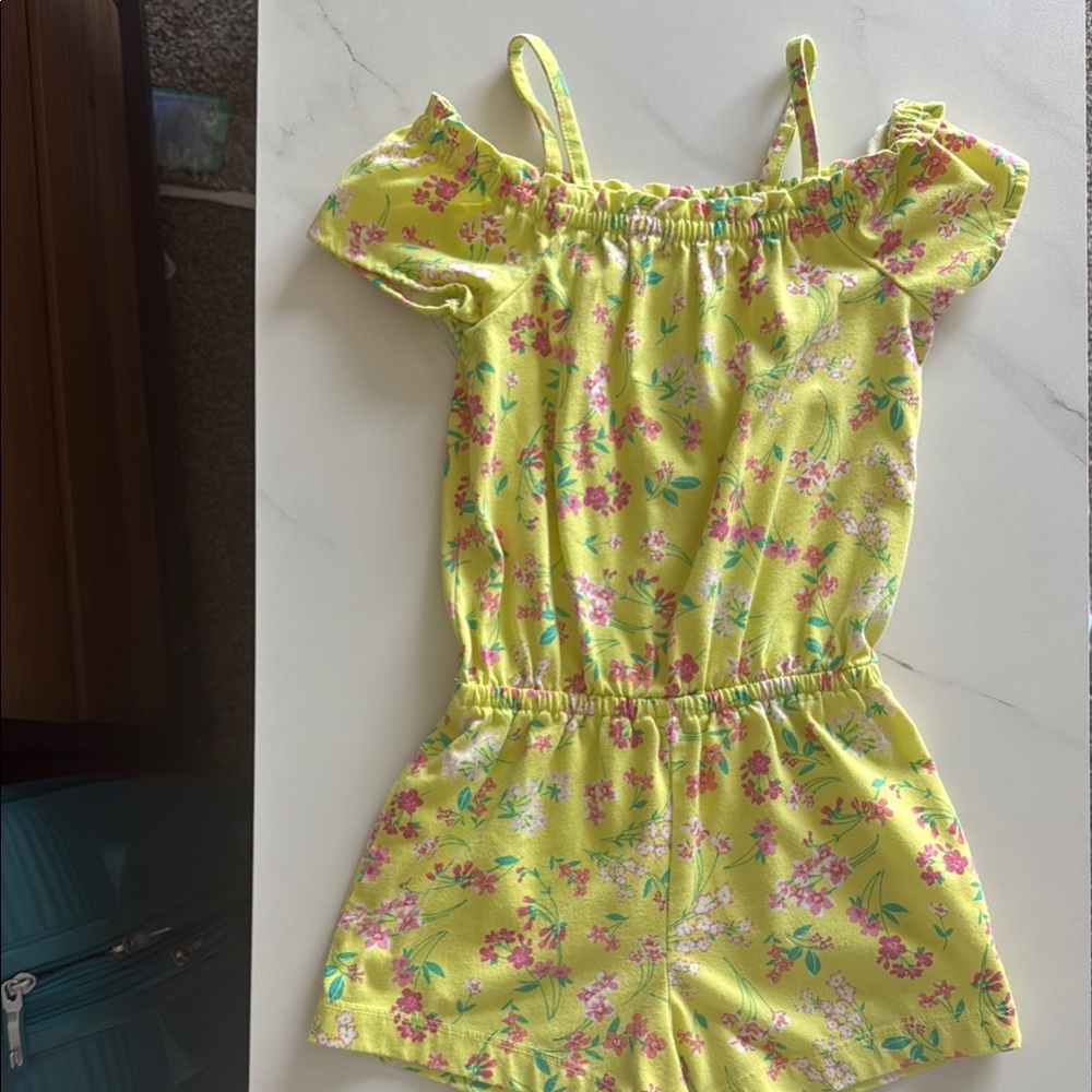 The Children's Place Yellow and Pink Jumpsuit Size 4T